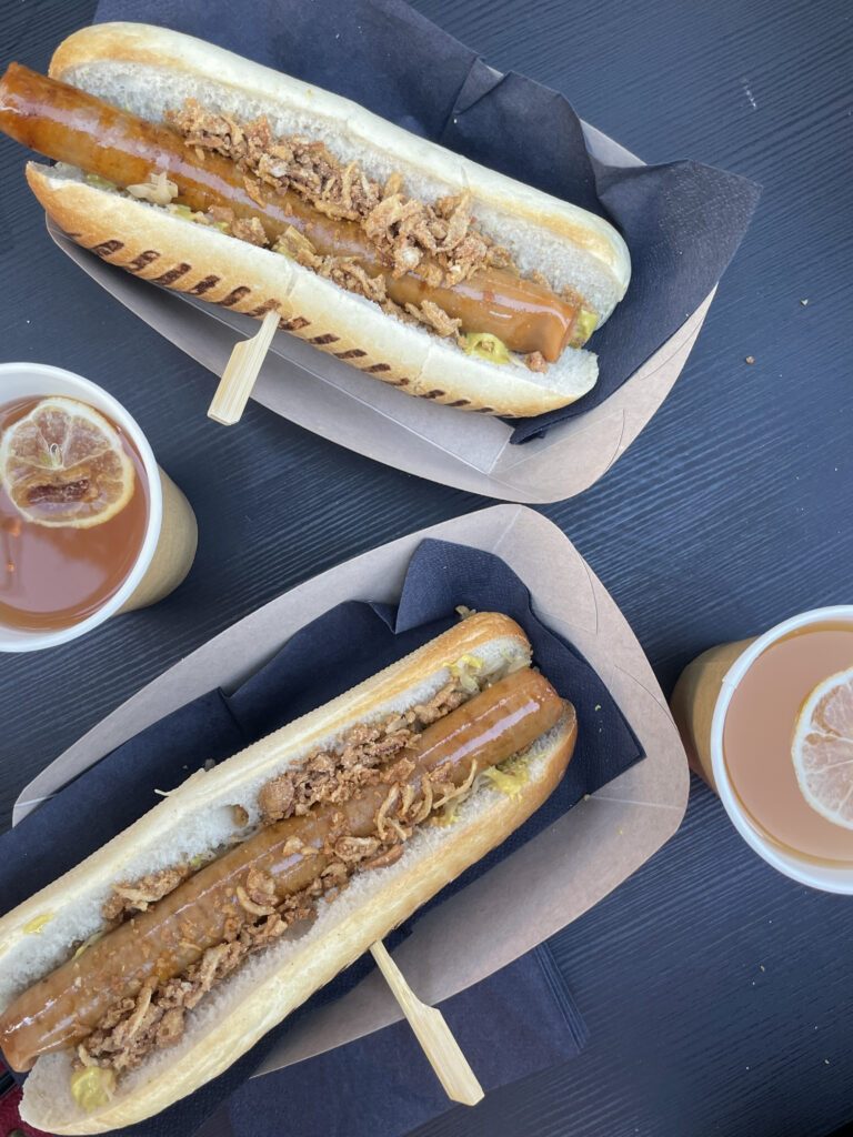 Christmas markets street food