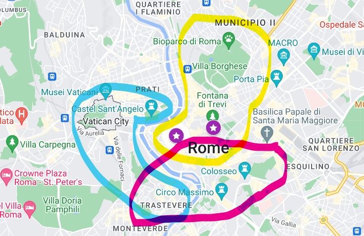 Rome map