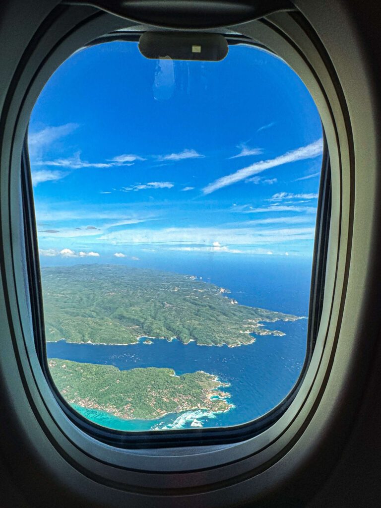 Bali from the airplane