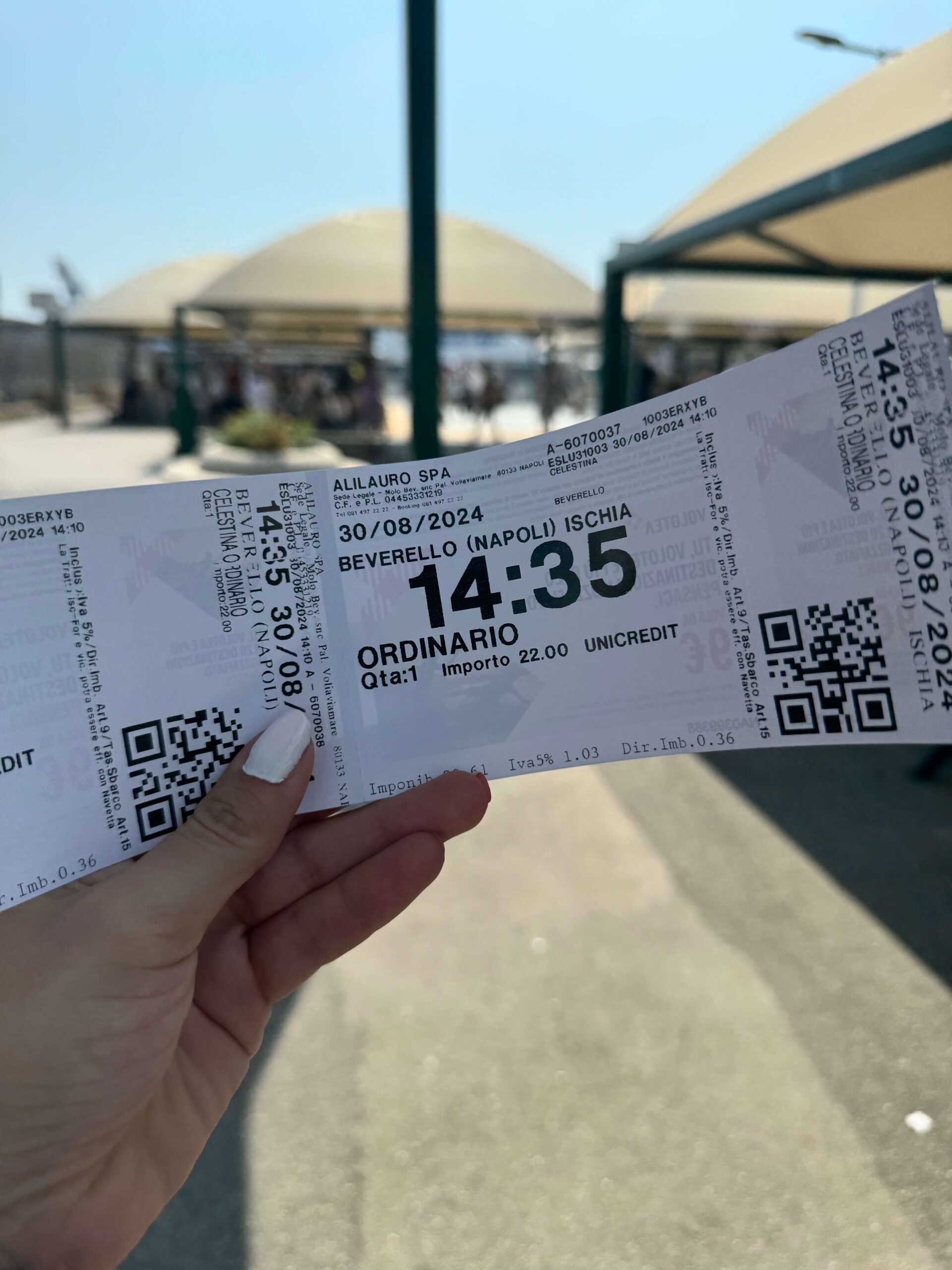 Ischia ferry ticket