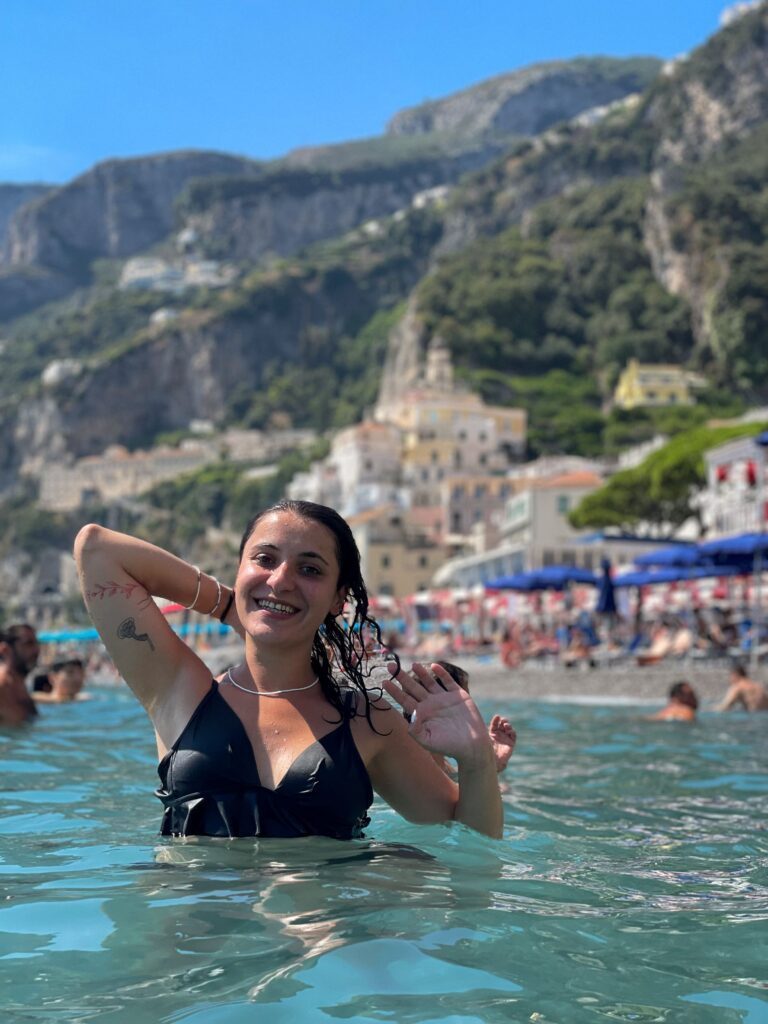 Amalfi town beach