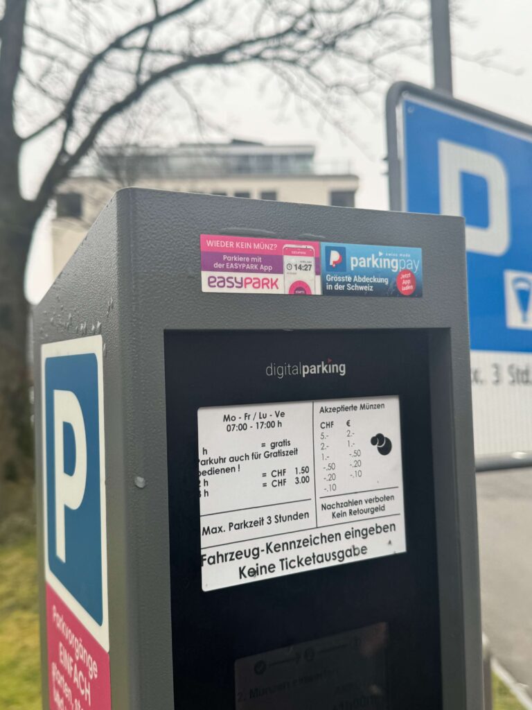 parking prices in Vaduz Liechtenstein