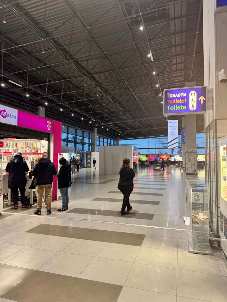 Skopje airport inside