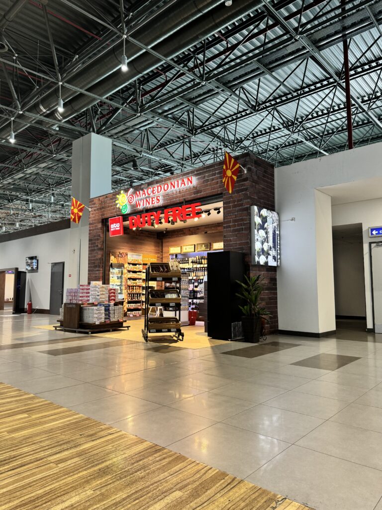 shops Skopje airport