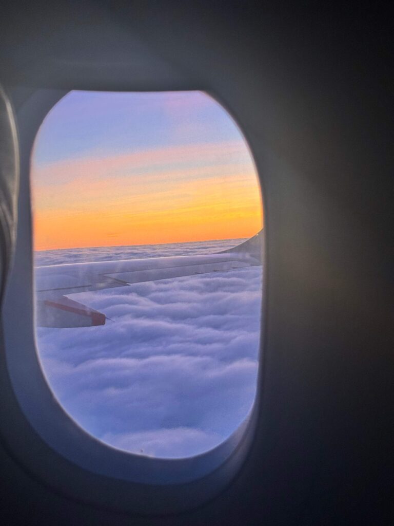 sky view from an airplane