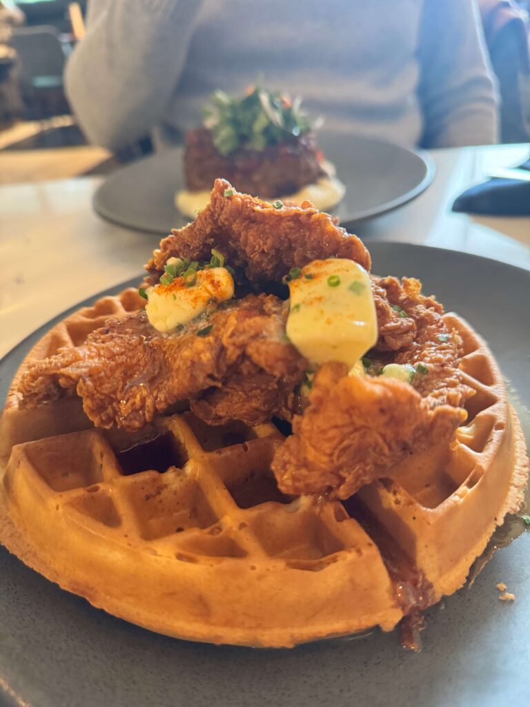 chicken and waffles