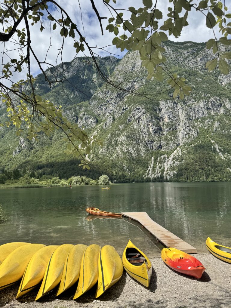 Lake Bohinj kayak views