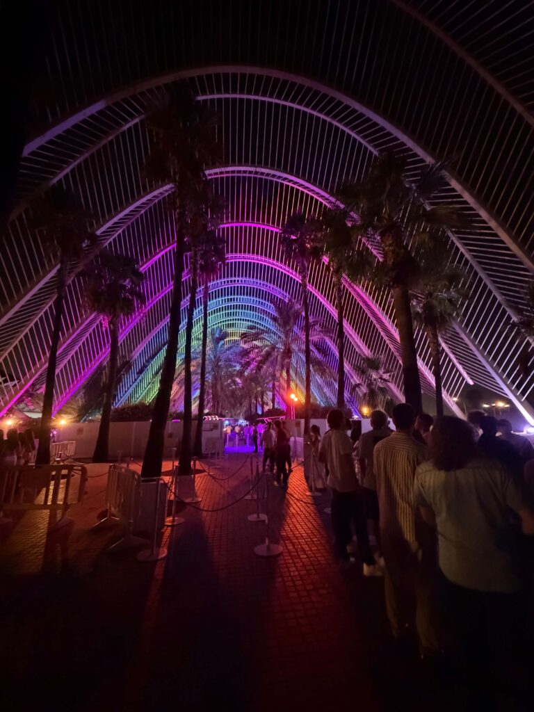 The City of Arts and Sciences at night